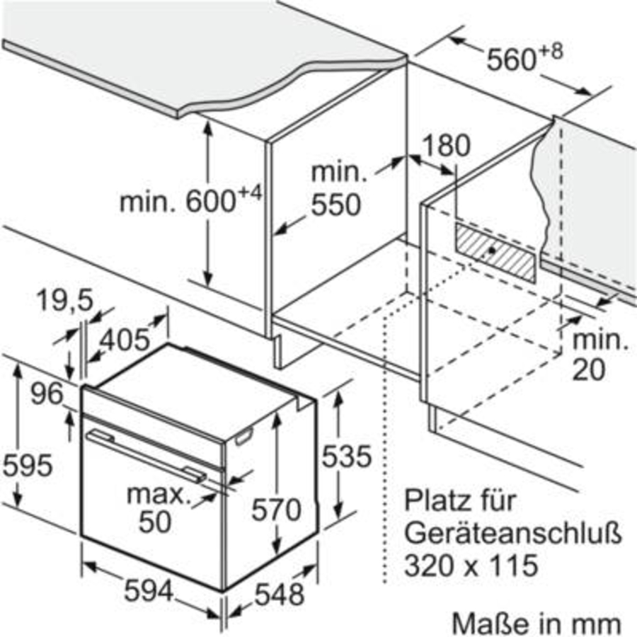 Bosch ACTH7T13MK (HEG378AS0 + NKH645GA2M) Einbau-Herdset Pyrolyse mit Elektrokochfeld 