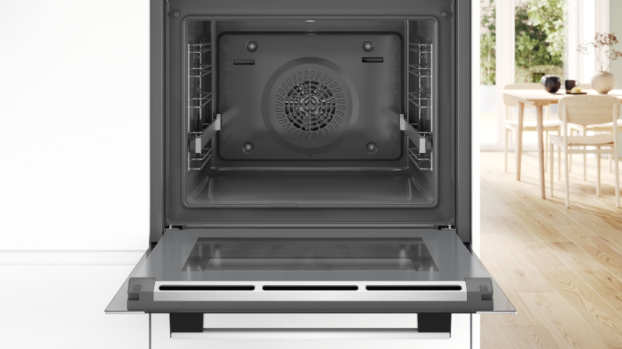 Bosch HBG378AS0 Serie 6 Einbau-Backofen, 60 x 60 cm Edelstahl Pyrolyse(Selbstreinigung),Versenkknebel