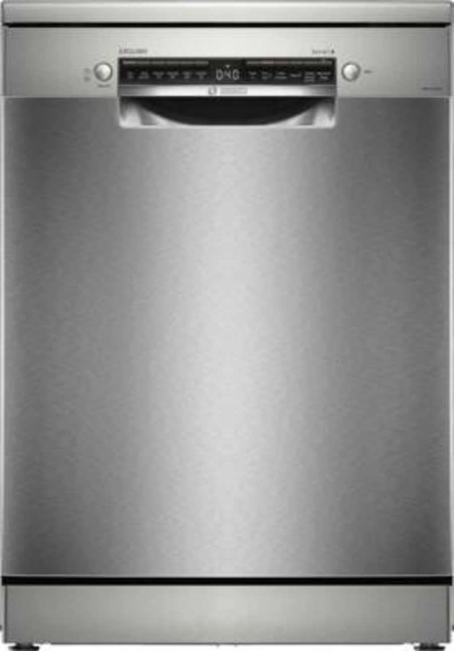 Bosch EXCLUSIV SMS4EBI01D Serie 4 Freistehender Geschirrspüler, 60 cm  Home Connect Silver Inox
