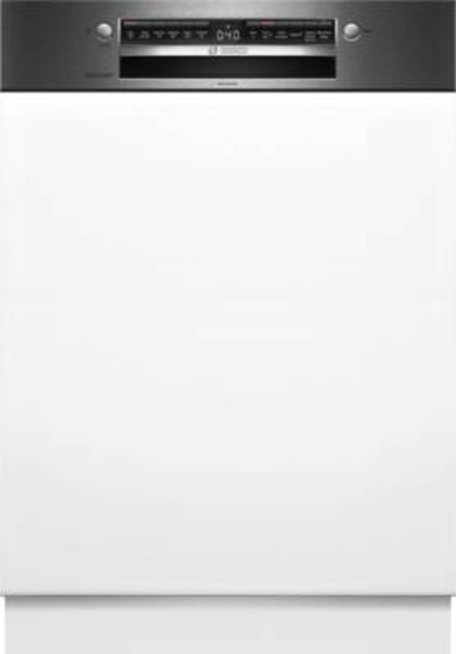 Bosch SMI4EBS01D Serie 4 Teilintegrierter Geschirrspüler, 60 cm  Edelstahl, Home Connect