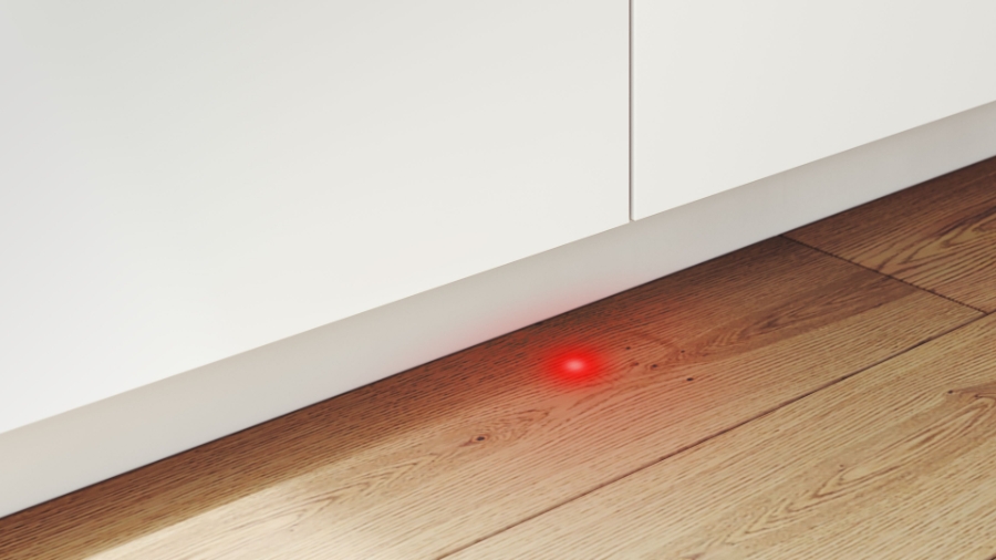 Bosch SPD4ELX01D Serie 4 Vollintegrierter Geschirrspüler, 45 cm Home Connect,Statusprojektion (InfoLight)