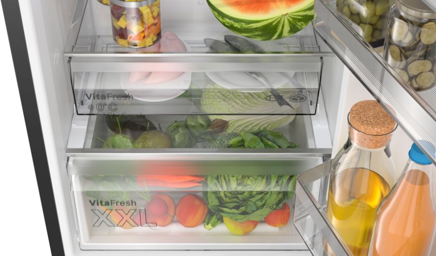 Bosch KGN39EXCF Select Line Serie 4 Kühl-Gefrier-Kombination Freistehende,  NoFrost, Fleischfach (VitaFresh)