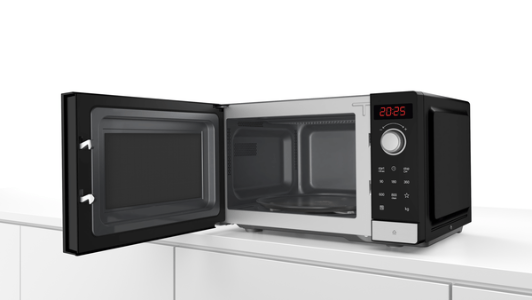 Bosch FFL023MS2 Serie 2  Freistehende Mikrowelle 44 x 26 cm Edelstahl-Schwarz