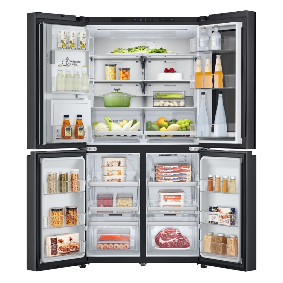 LG GMG960EVJE Side-by-Side mit InstaView® 638 Liter  Eis-, Crushed Ice- und Wasserspender |