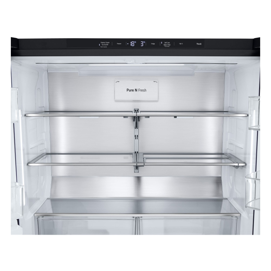 LG GMG960EVJE Side-by-Side mit InstaView® 638 Liter  Eis-, Crushed Ice- und Wasserspender |