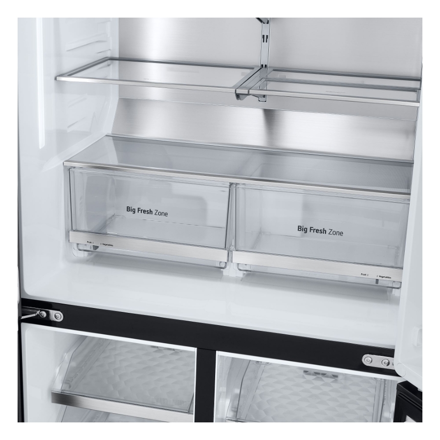 LG GMG960EVJE Side-by-Side mit InstaView® 638 Liter  Eis-, Crushed Ice- und Wasserspender |