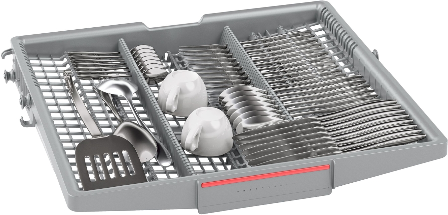 Bosch SMI4HVS00E Geschirrspüler Einbau teilintegriert 60 cm  Edelstahl mit Besteckschublade