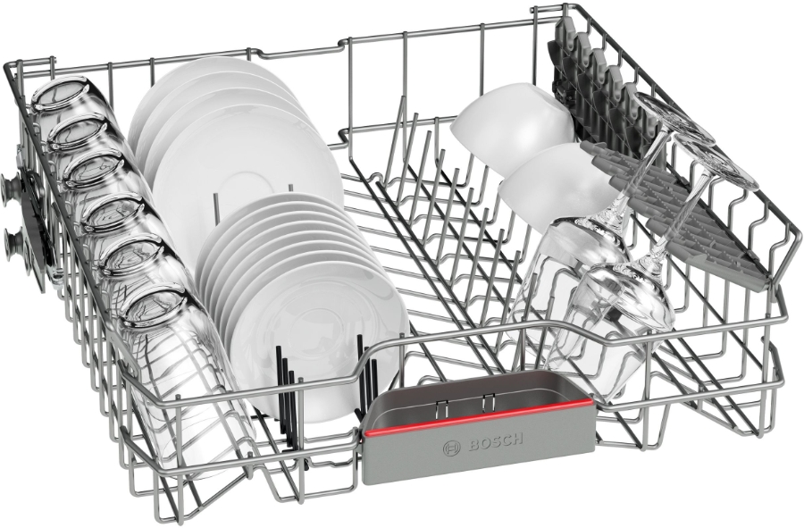 Bosch SMI4HVS00E Geschirrspüler Einbau teilintegriert 60 cm  Edelstahl mit Besteckschublade
