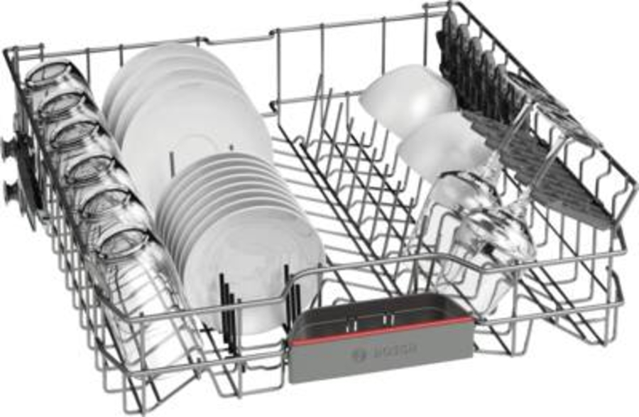 Bosch SMI4HVS00E Geschirrspüler Einbau teilintegriert 60 cm  Edelstahl mit Besteckschublade
