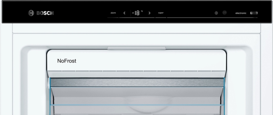 Bosch GSN51AWCV Serie 6 Freistehender Gefrierschrank, 161 x 70 cm  NoFrost,Weiss