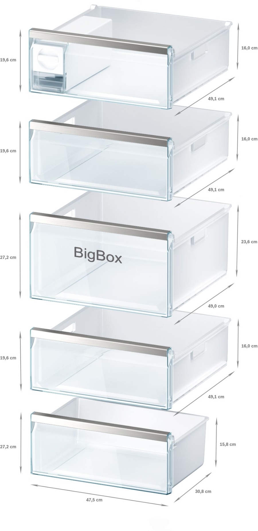Bosch GSN51AWCV Serie 6 Freistehender Gefrierschrank, 161 x 70 cm  NoFrost,Weiss