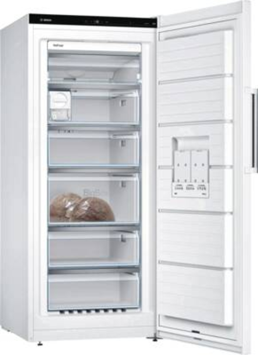 Bosch GSN51AWCV Serie 6 Freistehender Gefrierschrank, 161 x 70 cm  NoFrost,Weiss