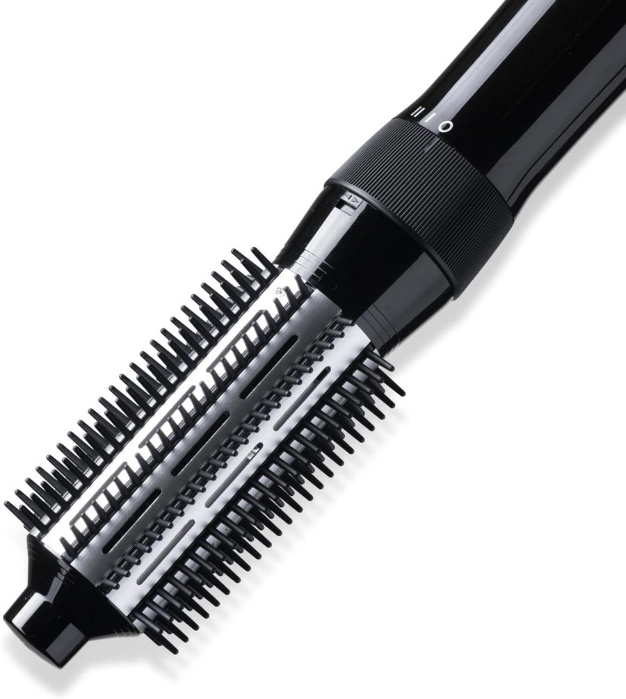 Braun Haircare AS330E Warmluft-Luckenbürste, 400W, Maxi-Lockenbürste Haarstyling Schwarz