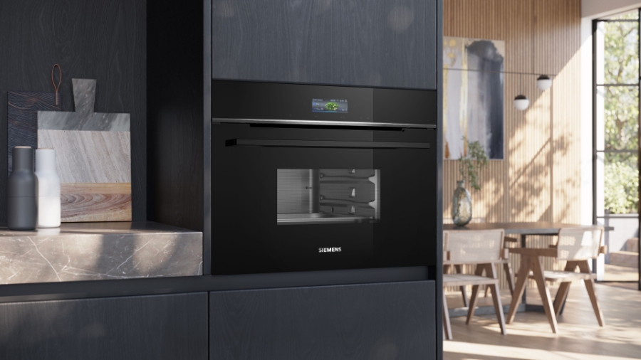 Siemens CD714GXB1 iQ700 Dampfgarer  Schwarz 60 x 45 cm