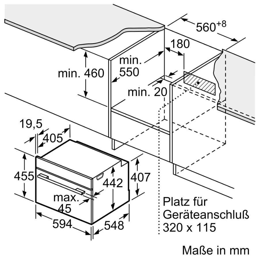 Siemens CD714GXB1 iQ700 Dampfgarer  Schwarz 60 x 45 cm