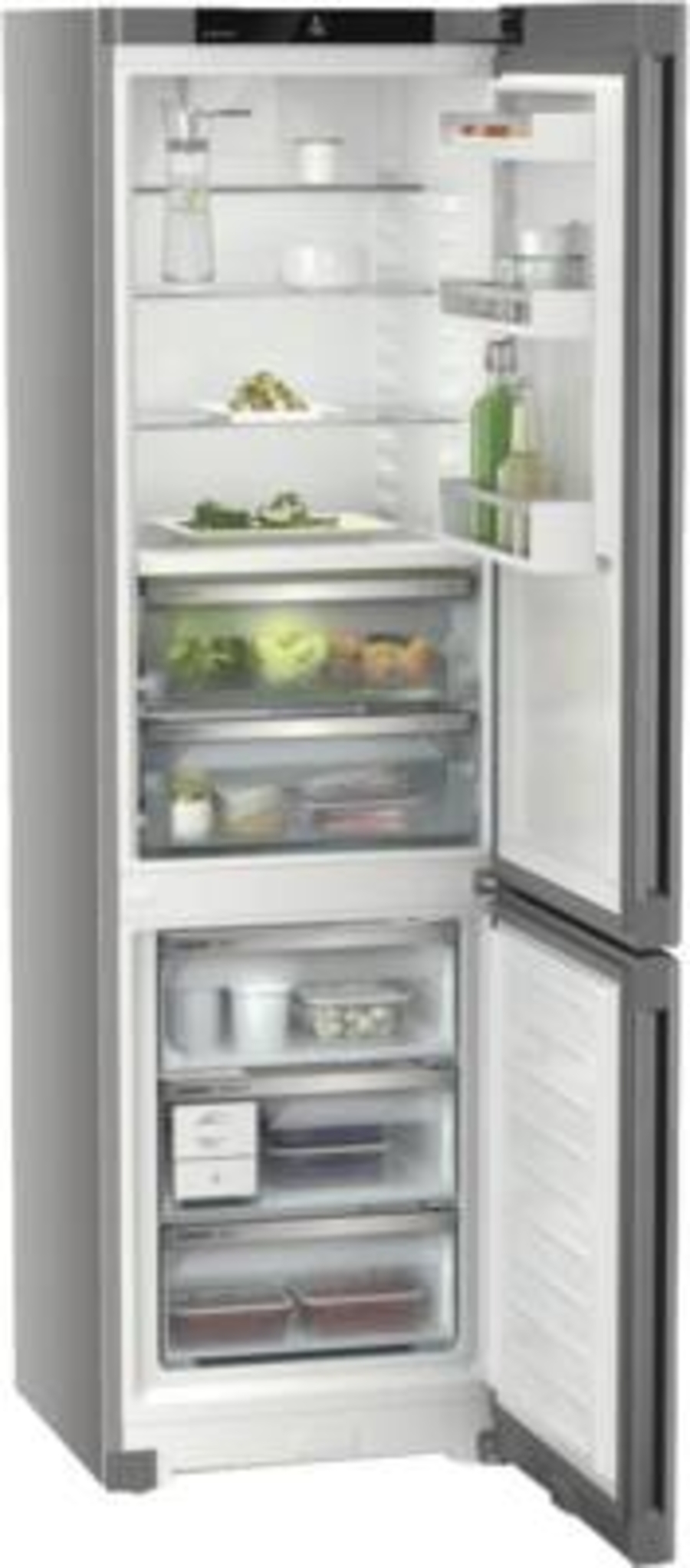 Liebherr CBNsfc 572i Plus Kühl-Gefrierkombination mit BioFresh und NoFrost, Stahlgrau