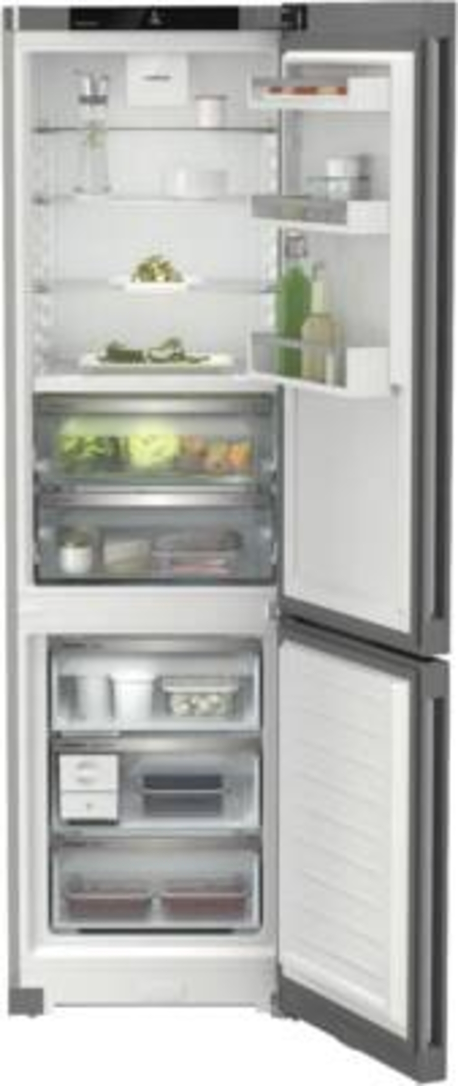 Liebherr CBNsfc 572i Plus Kühl-Gefrierkombination mit BioFresh und NoFrost, Stahlgrau