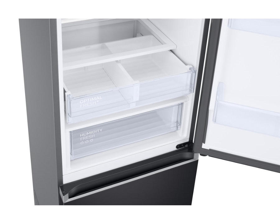 Samsung RB38C607AB1/EF Kühl-/Gefrierkombination Premium Black Steel , 203cm, 387 Liter