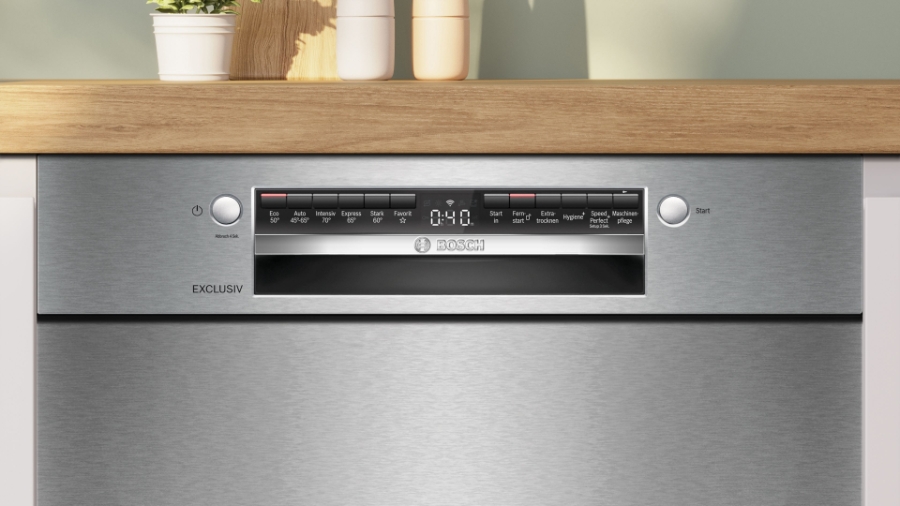 Bosch EXCLUSIV SMU4HUS01D Serie 4 Unterbau-Einbau Geschirrspüler 60 cm Edelstahl