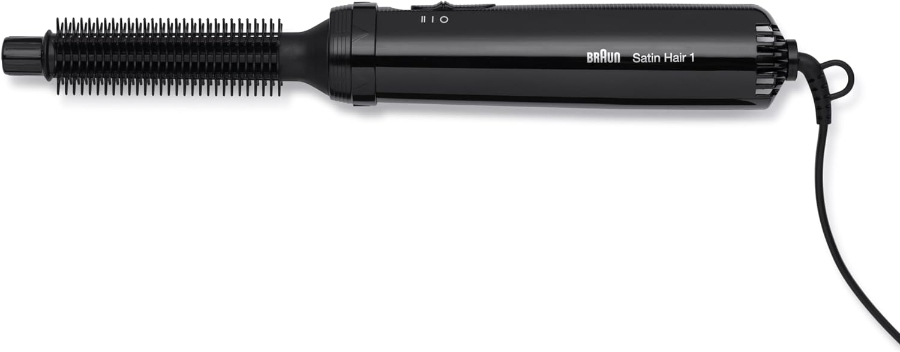 Braun Haircare AS110E Warmluft-Lockenbürste, 200W, Ausrollautomatik, 18mm 