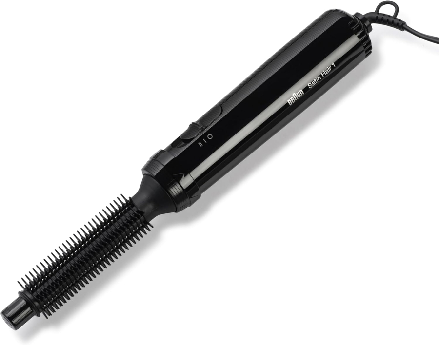 Braun Haircare AS110E Warmluft-Lockenbürste, 200W, Ausrollautomatik, 18mm 