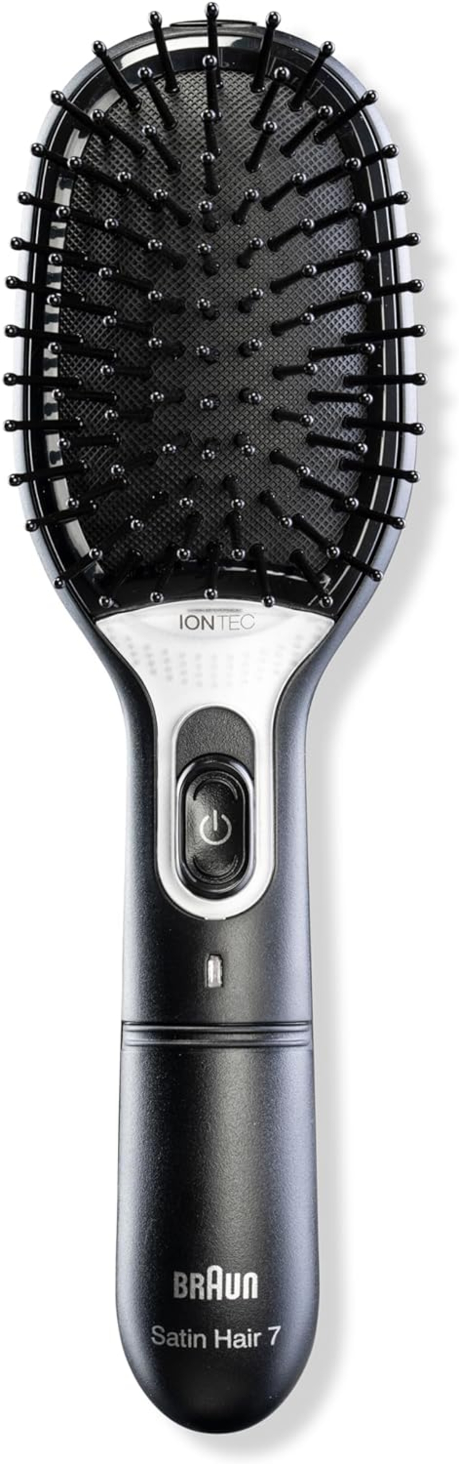 Braun Haircare BR710E Haarbürste IONTEC, Abnehmbares Bürstenkisse, Reisesic Schwarz-Grün