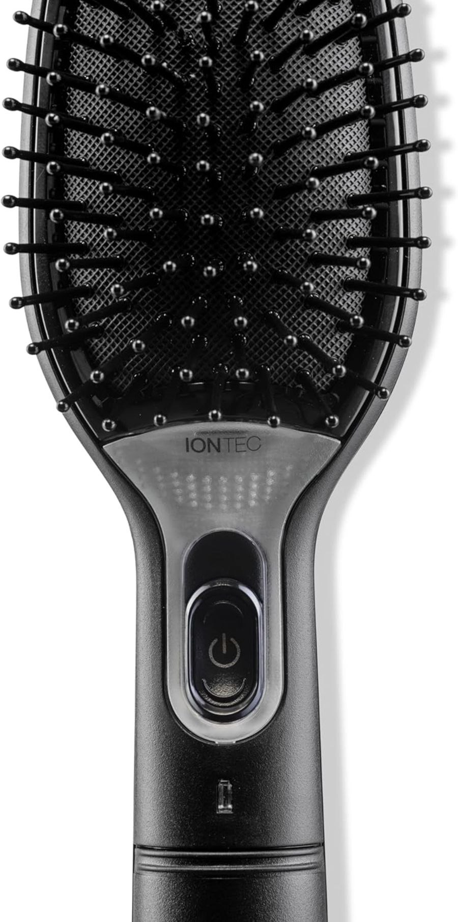 Braun Haircare BR710E Haarbürste IONTEC, Abnehmbares Bürstenkisse, Reisesic Schwarz-Grün