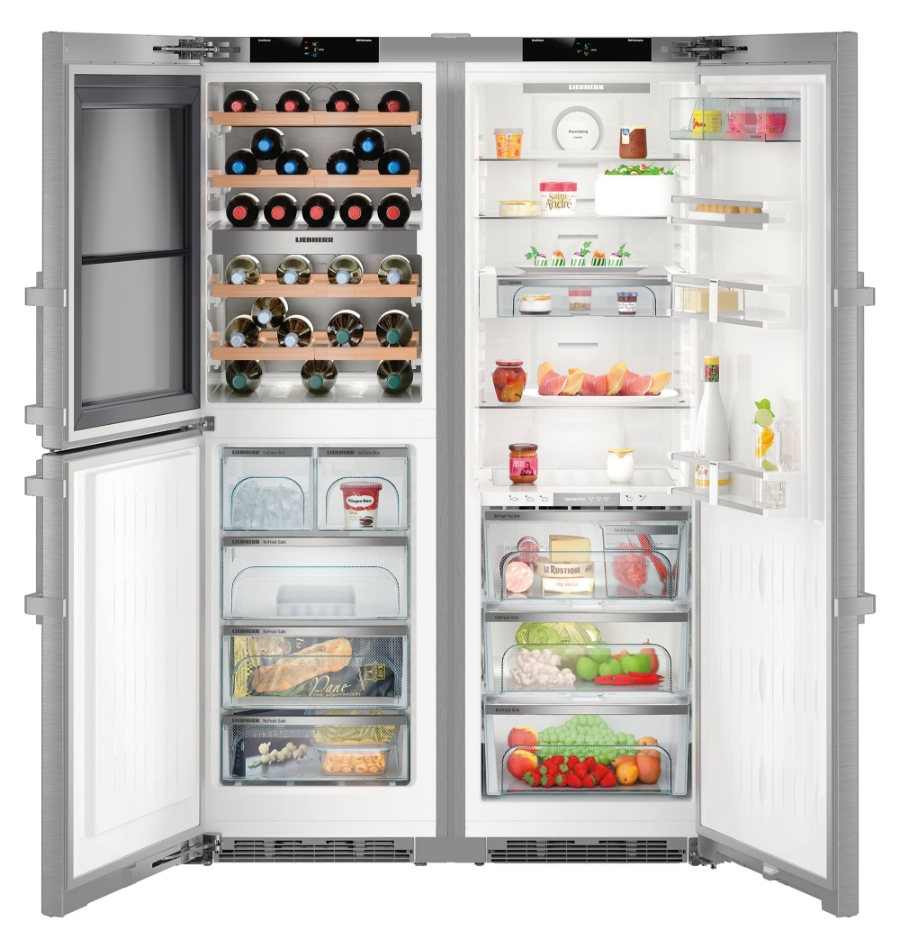 Liebherr SBSes 8496 PremiumPlus BioFresh NoFrost Side-by-Side-Kombination Edelstahl
