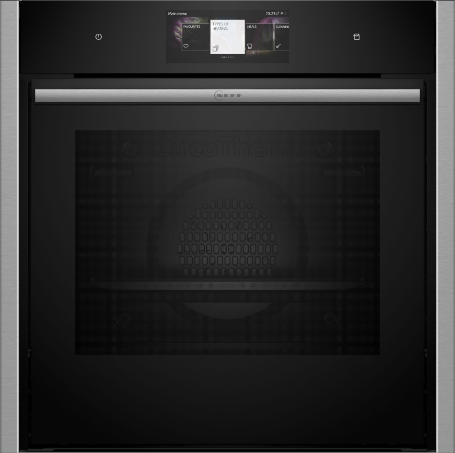 Neff B64FT33N0 N90 Dampfbackofen  60 x 60 cm Edelstahl Slide & Hide®,Dämpfen bis 120 °C,Multipoint Bratenthermomete