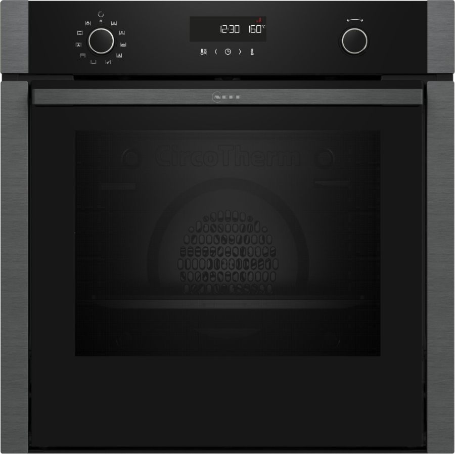 Neff B6ACH7AG0 N50 Backofen Pyrolyse 60 x 60 cm Graphite-Grey Hide und Slide
