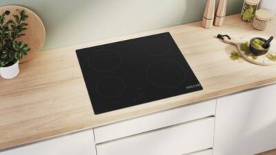 Bosch PKE611BA2M Serie 4  Elektro-Kochfeld, Rahmenlos  Schwarz