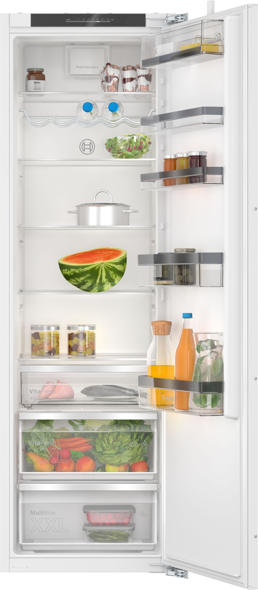 Bosch KIR81ADD0 Serie 6 Einbau-Kühlschrank 177.5 x 56 cm, Flachscharnier mit Softeinzug(Festtür)