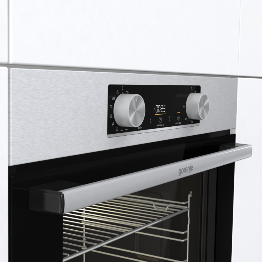 Gorenje BOP6737E02XK Einbau Backofen Pyrolyse Selbstreinigung 77 Liter,AirFry