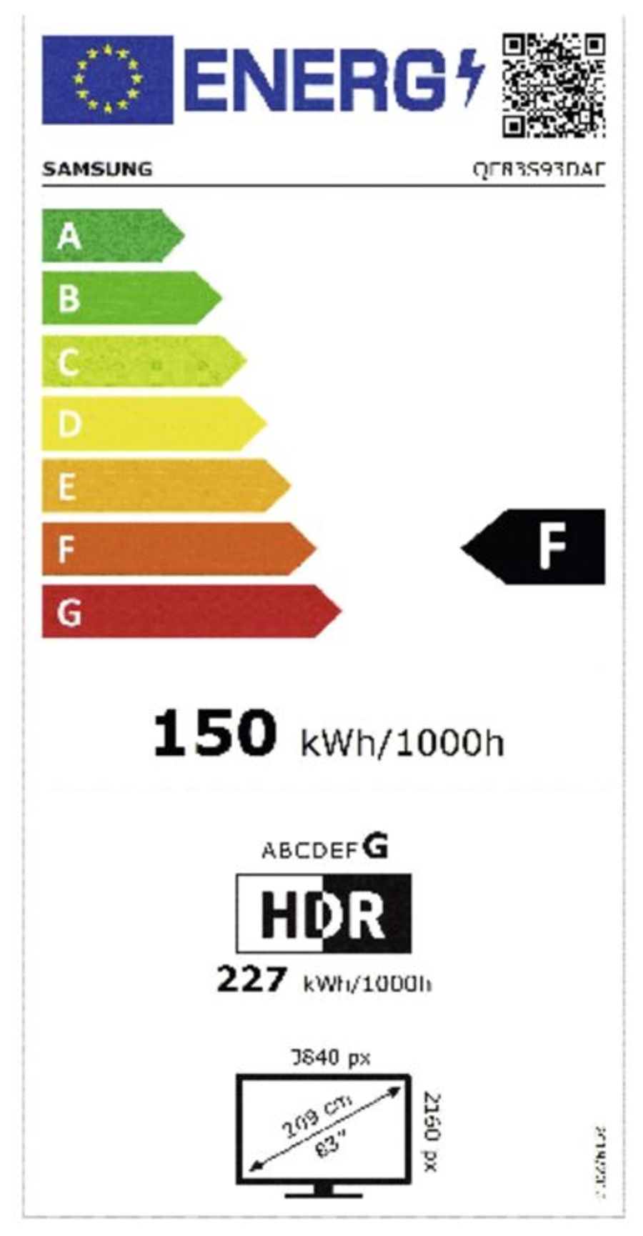 Samsung QE83S93DAEXXN Fernseher OLED Quantum 4K AI Gen2  HDR10+,2x DVB-C/?-T/?-T2/?-S/?-S2,