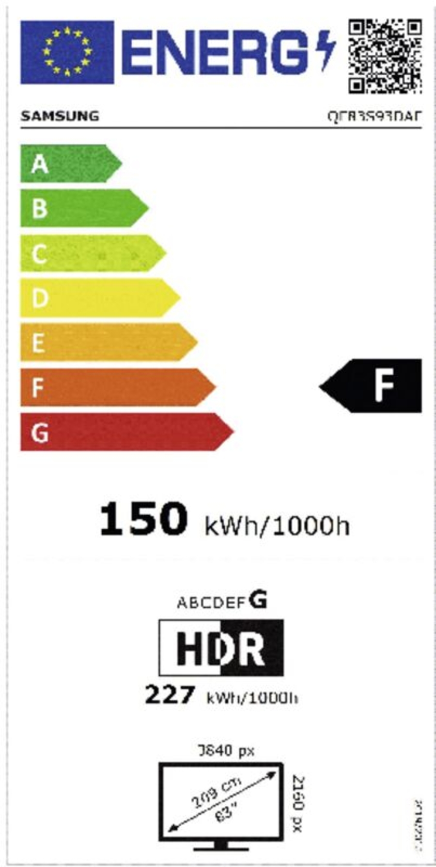 Samsung QE83S93DAEXXN Fernseher OLED Quantum 4K AI Gen2  HDR10+,2x DVB-C/?-T/?-T2/?-S/?-S2,
