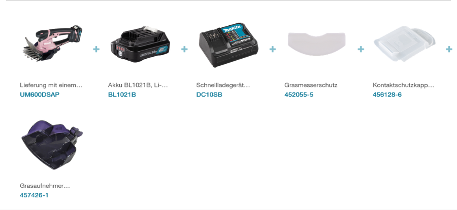 Makita UM600DSAP Akku-Grasschere CXT 12 V max • 2.500 Hub/min|