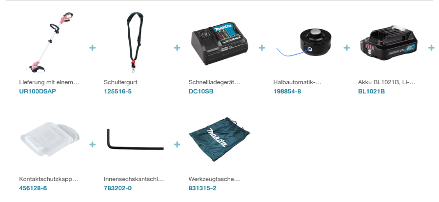 Makita UR100DSAP Akku-Rasentrimmer  12 V max • 10.000 U/min|