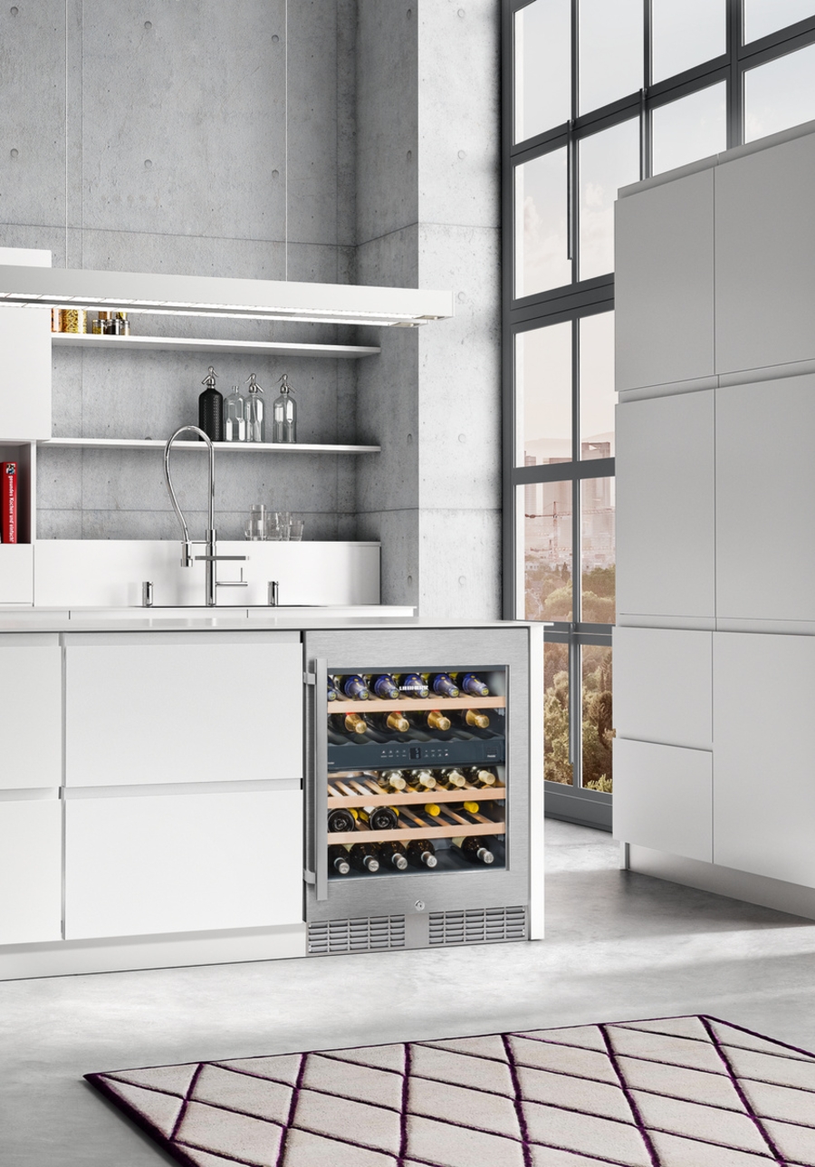 Liebherr UWTes 1672 Vinidor Unterbaubarer Weintemperierschrank Edelstahl