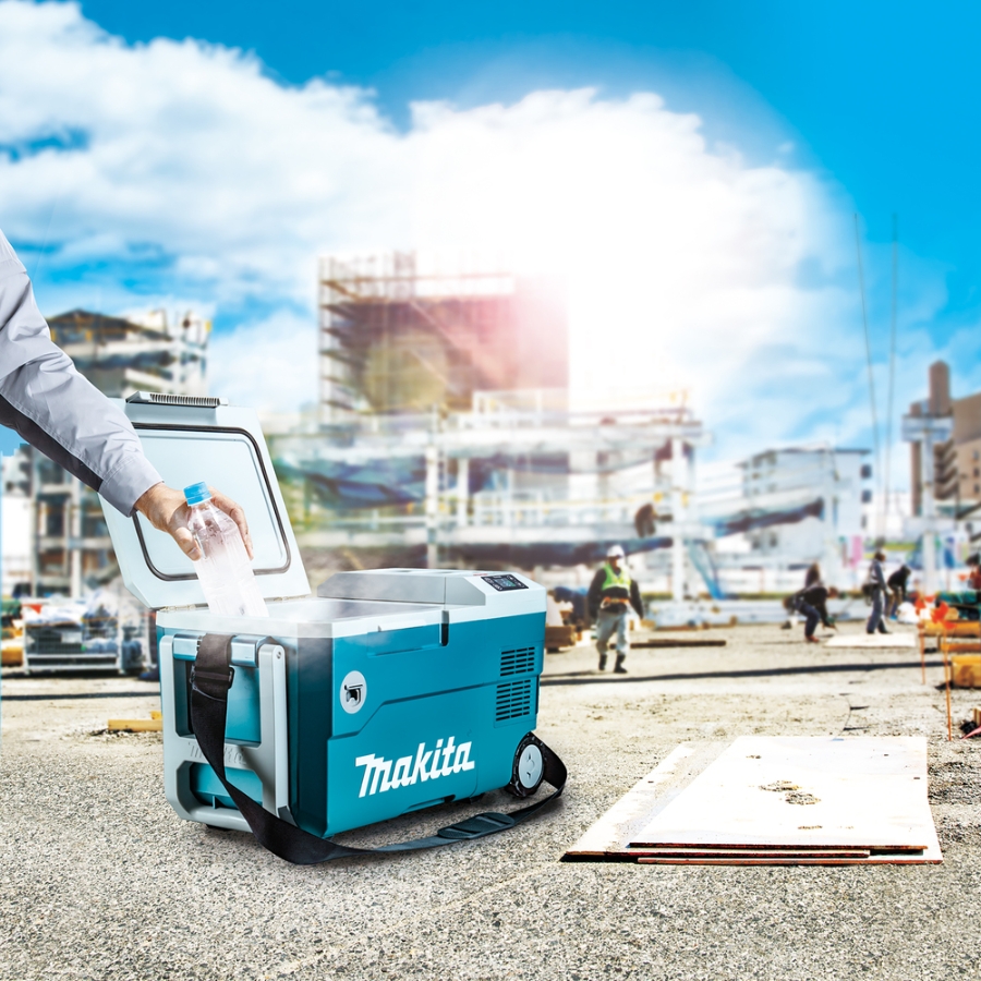Makita CW001GZ01 Akku-Kühl- und Wärmebox 40 V max • 18 V / 12 V / 24 V DC • AC • 20 l • Kühlbox