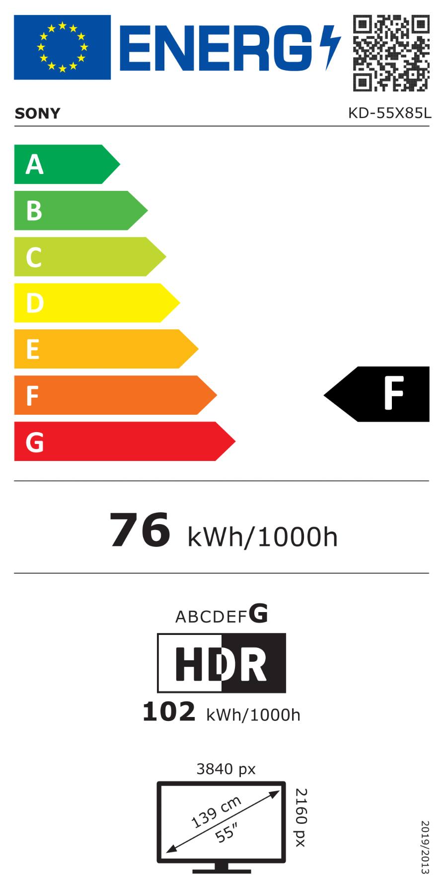 Sony KD55X85LAEP Full Array LED | 4K Ultra HD | High  Dynamic Range (HDR) | Smart TV (Google TV)