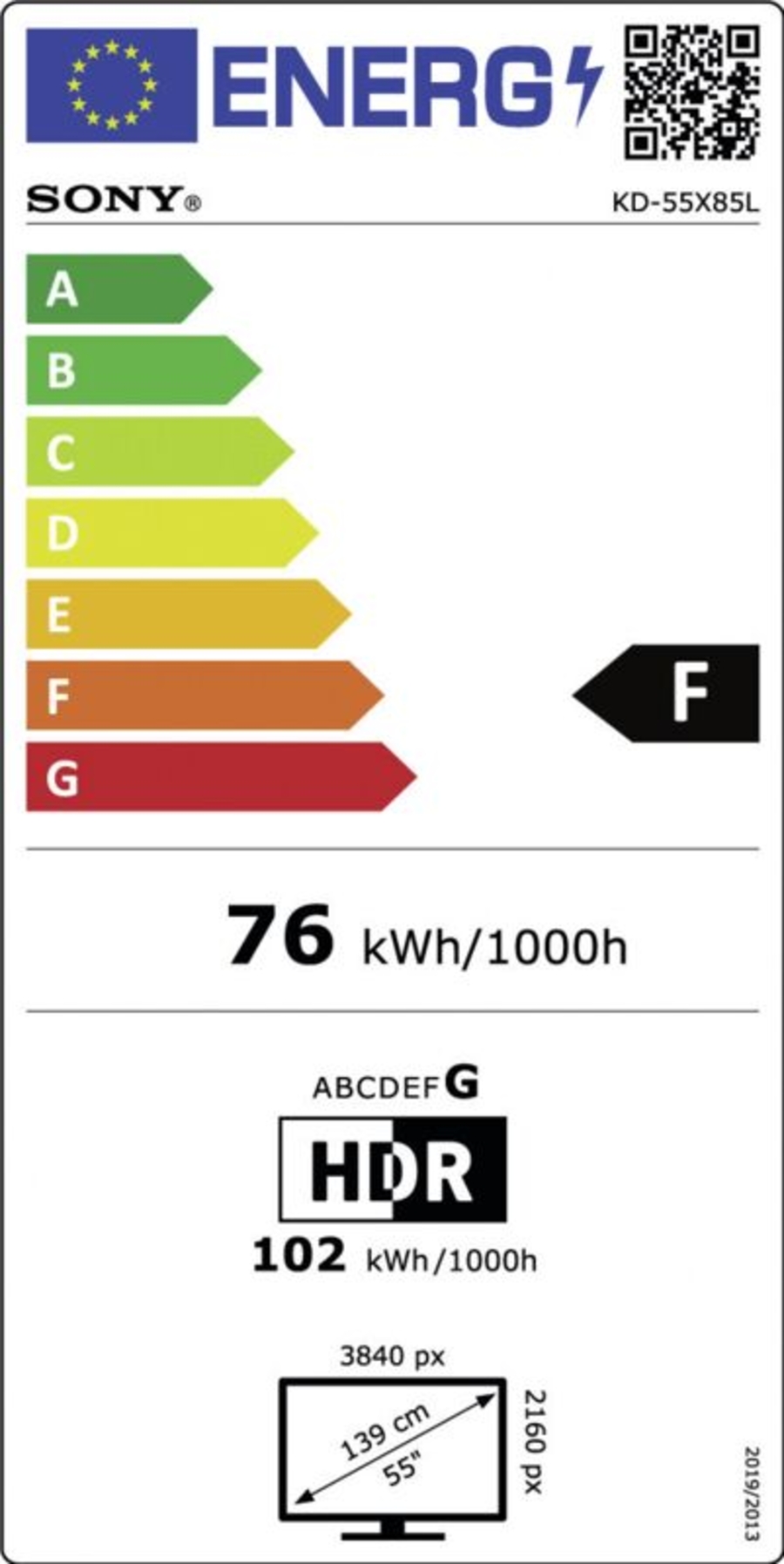 Sony KD55X85LAEP Full Array LED | 4K Ultra HD | High  Dynamic Range (HDR) | Smart TV (Google TV)
