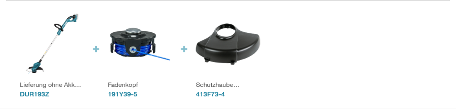 Makita DUR193Z Akku-Rasentrimmer LXT 18 V • 7.800 U/min • 260 mm