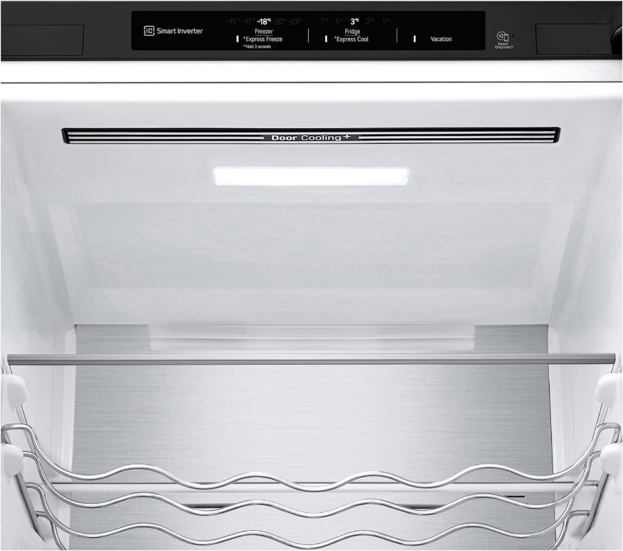 LG GBV7280AEV Kühl-Gefrierkombination mit FlatDoor-Design Total NoFrost, DoorCooling+,Essence Black Steel