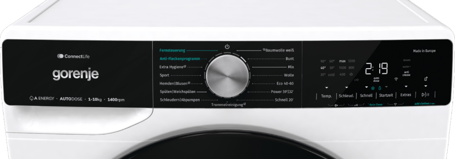 Gorenje WNS14AAT3/DE Waschmaschinen Frontlader 60cm 10kg 1400 U/min,Inverter PowerDrive Motor