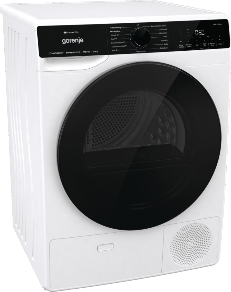Gorenje DPNA93W Wärmepumpentrockner 9kg A+++ Inverter PowerDrive Motor