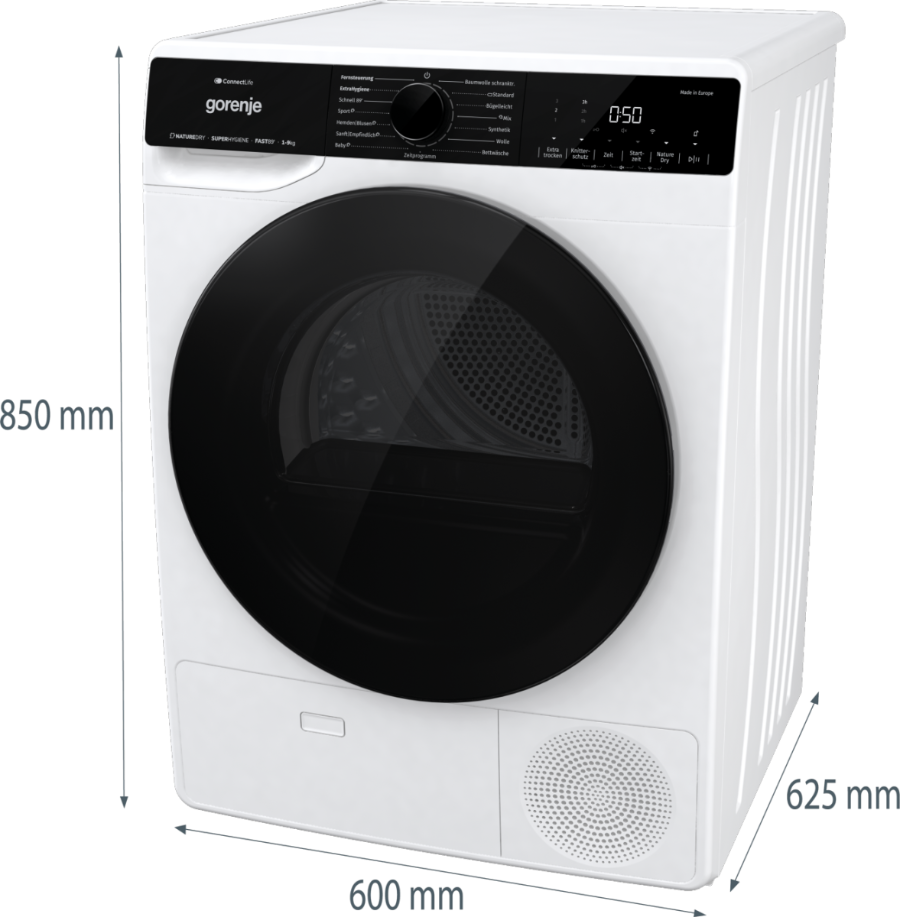 Gorenje DPNA93W Wärmepumpentrockner 9kg A+++ Inverter PowerDrive Motor