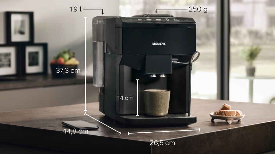 Siemens TP511D09 EQ500 Kaffeevollautomat classic Klavierlack schwarz