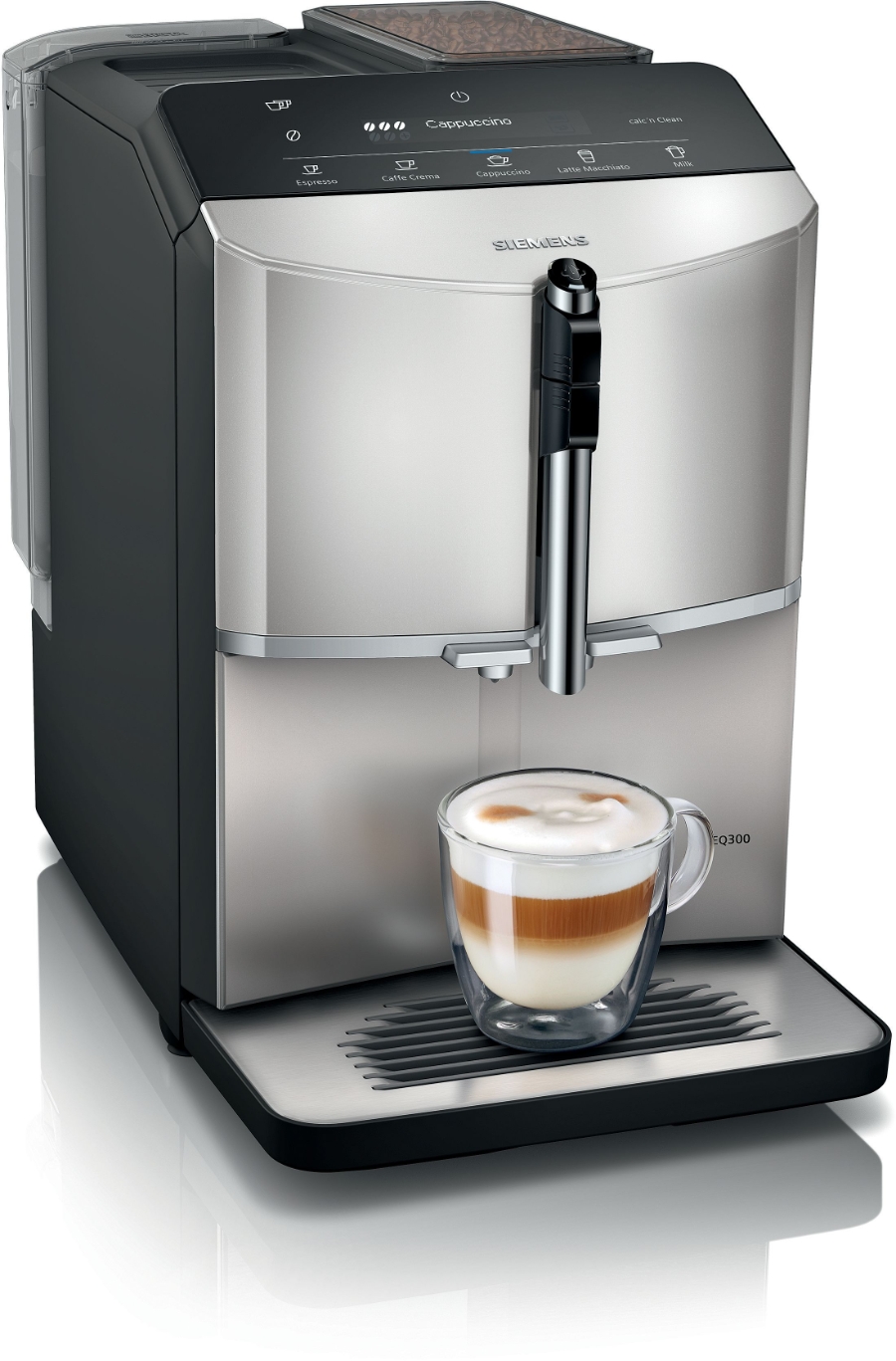 Siemens TF303E07 EQ300 Kaffeevollautomat Inox silver metallic 