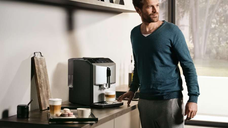 Siemens TF303E07 EQ300 Kaffeevollautomat Inox silver metallic 