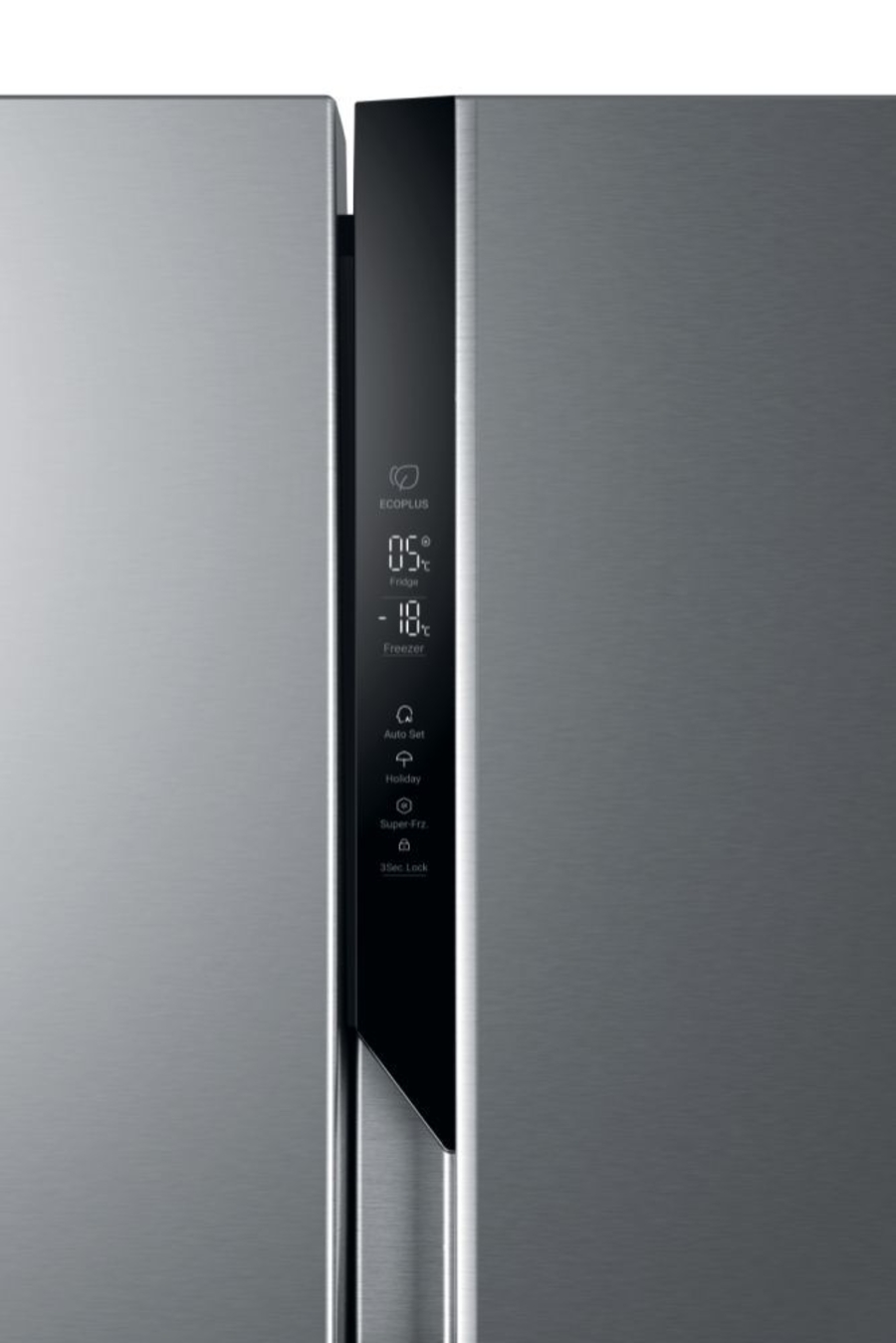 Haier HSR3918ENPG Side-by-Side No Frost , Licht LED, Klasse E, Gentle Silver